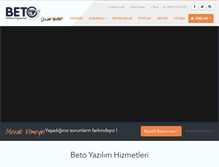 Tablet Screenshot of betoyazilim.com.tr